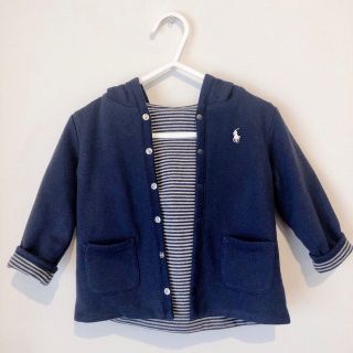 ポロラルフローレン(POLO RALPH LAUREN)のPOLO ラルフローレン  リバーシブル パーカー 80(カーディガン/ボレロ)