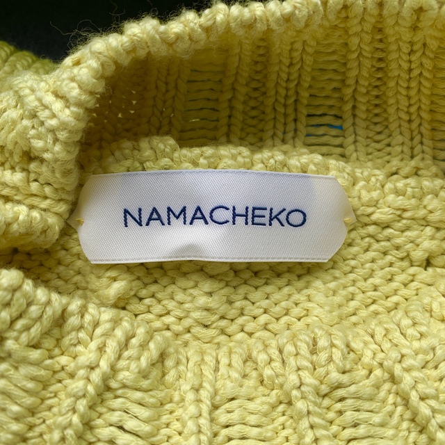 NAMACHEKO 22SS Clemens ニット M ナマチェコ レモン 数量は多い 51.0