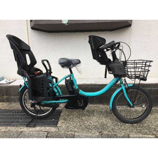 ヤマハ - 地域限定送料無料　パスバビー　三人乗り　12,8AH　青系　神戸市　電動自転車