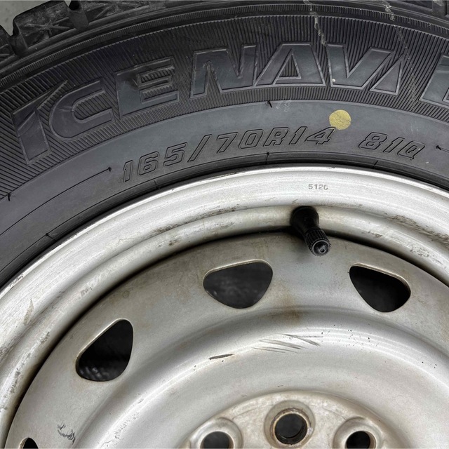 Goodyear(グッドイヤー)のスズキソリオスタッドレスタイヤ165/70R14 グッドイヤー　MA26S 自動車/バイクの自動車(タイヤ・ホイールセット)の商品写真