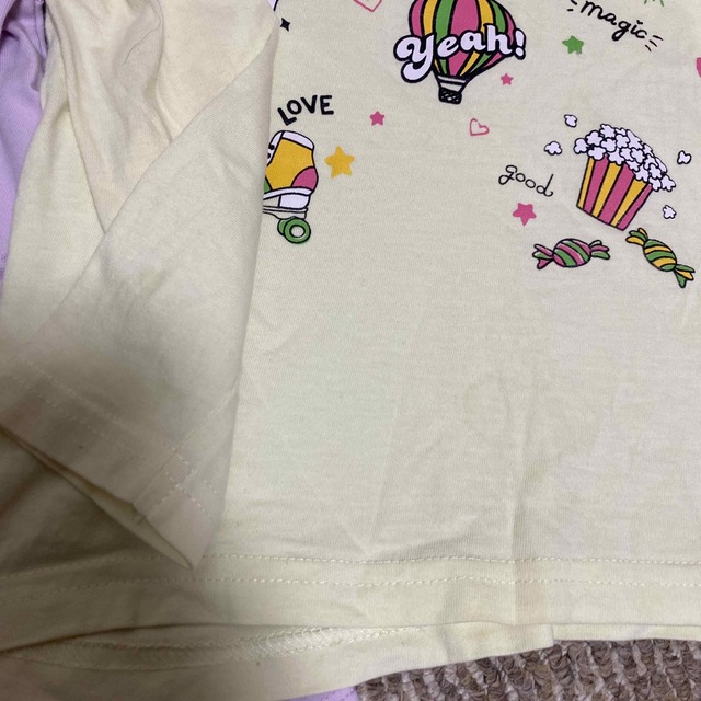 女の子長袖シャツ２枚組 キッズ/ベビー/マタニティのキッズ服女の子用(90cm~)(Tシャツ/カットソー)の商品写真