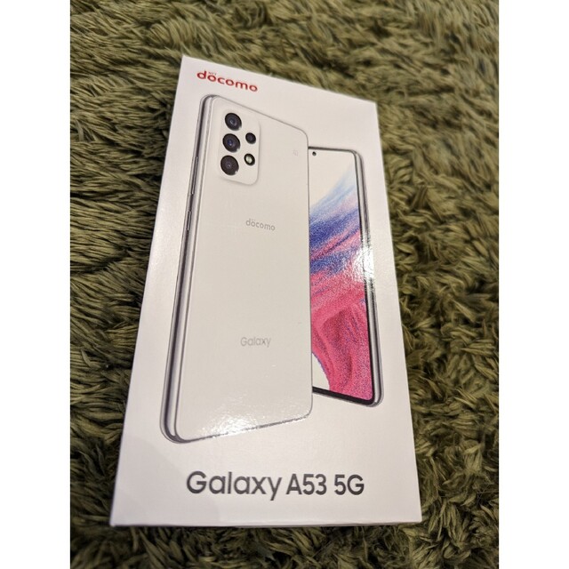 スマートフォン/携帯電話【新品未開封】GALAXY A53 ホワイト SC-53C SIMフリー