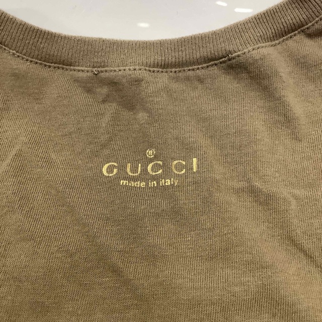 Gucci(グッチ)のグッチ　Tシャツ　ブラウン　#Mサイズ　r430 レディースのトップス(Tシャツ(半袖/袖なし))の商品写真