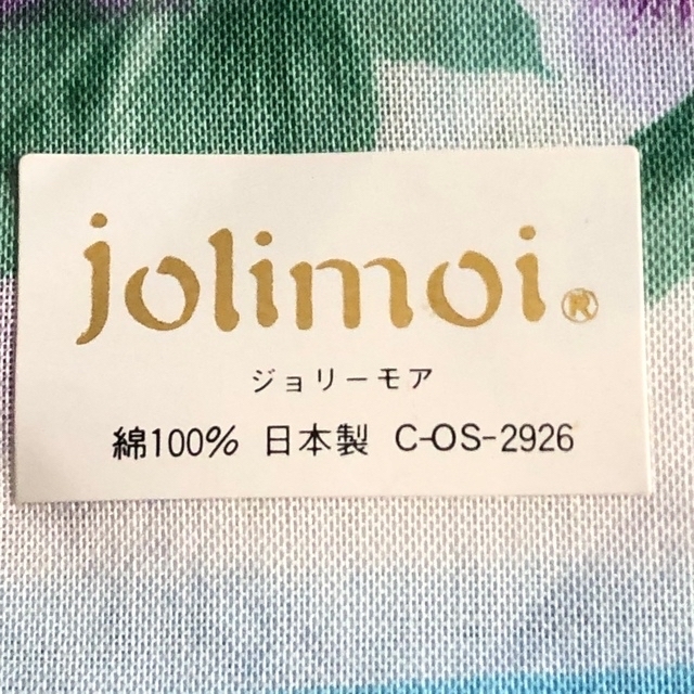 【新品未使用品】jolimoi  ジョリーモア　花柄ハンカチ レディースのファッション小物(ハンカチ)の商品写真