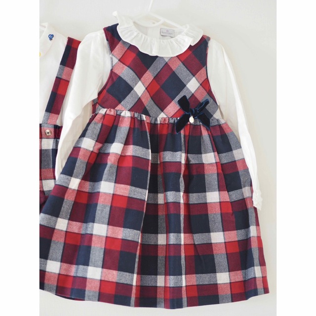 BeBe(ベベ)のLaivicar ブラウスセットワンピース 4Y  キッズ/ベビー/マタニティのキッズ服女の子用(90cm~)(ワンピース)の商品写真