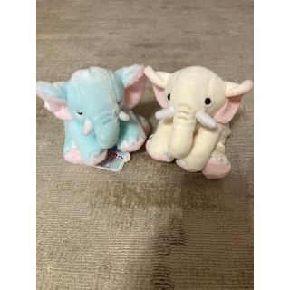 くったりゾウのぬいぐるみ　2体(ぬいぐるみ)