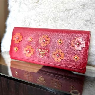 PRADA＊長財布 サフィアーノ 花柄