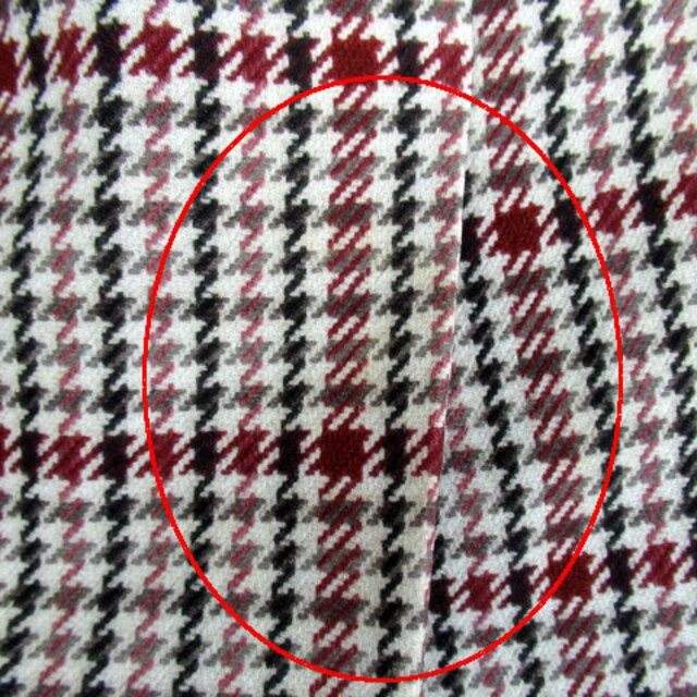 JUSGLITTY(ジャスグリッティー)のジャスグリッティー フレアスカート 千鳥格子柄 1 マルチカラー ボルドー レディースのスカート(ひざ丈スカート)の商品写真