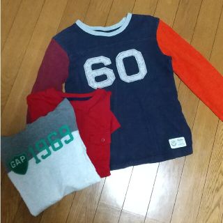 ギャップキッズ(GAP Kids)の130サイズ★3枚セット★Gapkids★長袖(Tシャツ/カットソー)