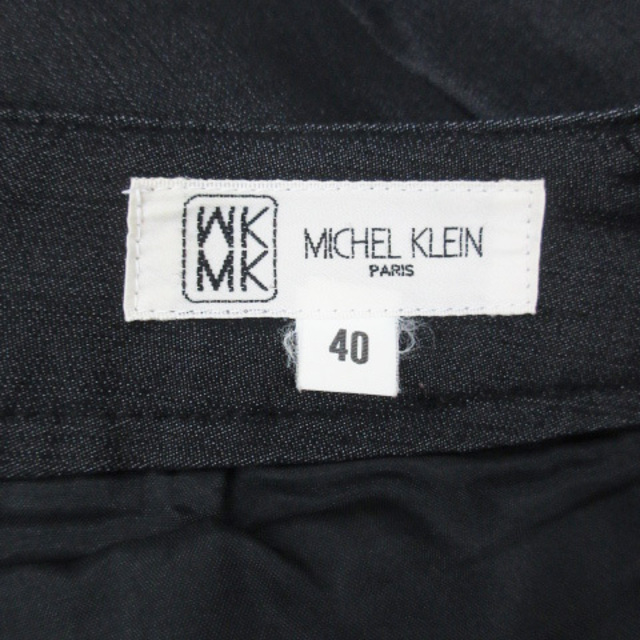 MK MICHEL KLEIN(エムケーミッシェルクラン)のエムケー ミッシェルクラン スラックスパンツ ロング丈 40 黒 /FF10 レディースのパンツ(その他)の商品写真