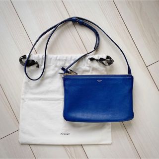 セリーヌ(celine)のセリーヌ トリオ スモール ブルー ショルダー バッグ(ショルダーバッグ)