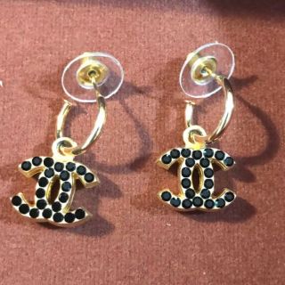 シャネル】最終値下げ!上品で可愛いスイングピアス 箱付き ビンテージ
