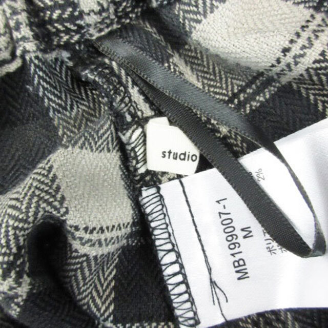 STUDIO CLIP(スタディオクリップ)のスタディオクリップ フレアスカート ロング丈 マキシ丈 チェック柄 M ブラック レディースのスカート(ロングスカート)の商品写真