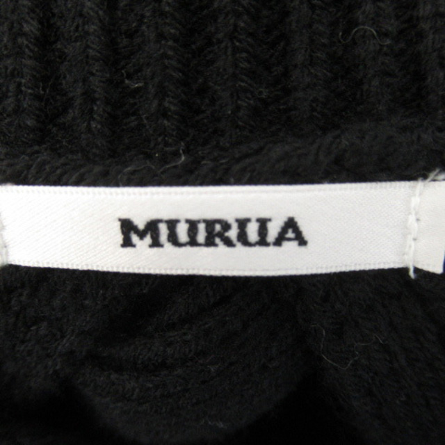 MURUA(ムルーア)のムルーア ニット セーター 長袖 Vネック ベアバック 無地 オーバーサイズ F レディースのトップス(ニット/セーター)の商品写真