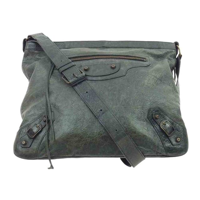 美品》BALENCIAGAフォルク レザー ショルダーバッグ ミラー付 A4可