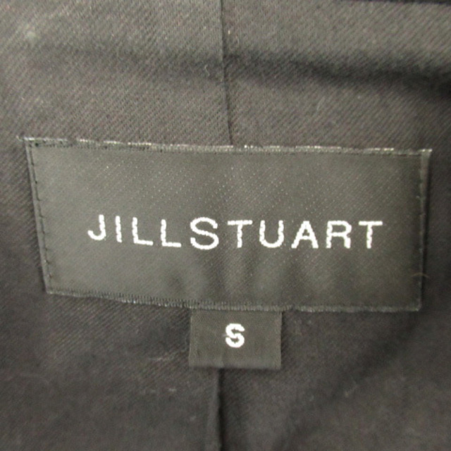 JILLSTUART(ジルスチュアート)のジルスチュアート Pコート ロング丈 ダブルボタン ベルト付き ウール S 黒 レディースのジャケット/アウター(ピーコート)の商品写真