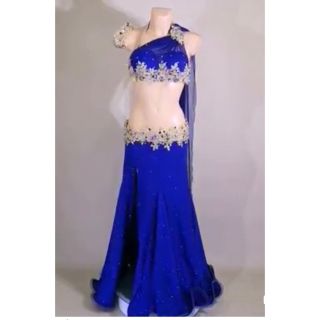 ベリーダンス sufel boutique 衣装 ブルーの通販 by orangefish's shop