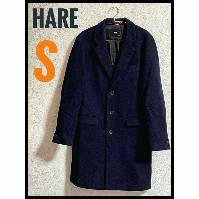 HARE(ハレ)のHARE ハレ　S  濃紺　ロングコート レディースのジャケット/アウター(ロングコート)の商品写真