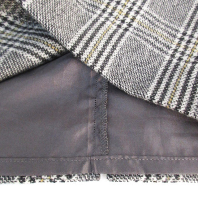 Spick & Span(スピックアンドスパン)のスピック&スパン タイトスカート ミモレ丈 グレンチェック柄 白 黒 /FF54 レディースのスカート(ひざ丈スカート)の商品写真