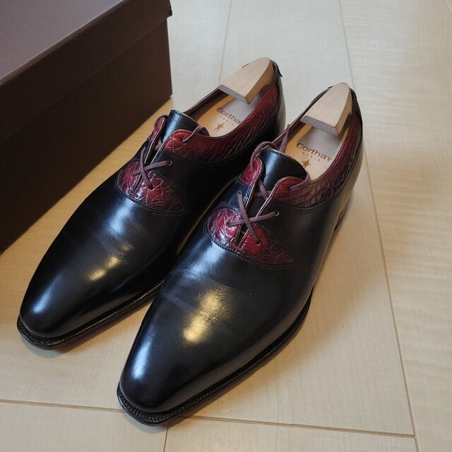 Corthay☆DUKE コルテ クロコダイル コンビ シューズ 楽天 www