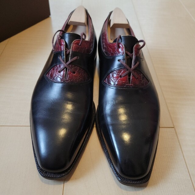 Corthay☆DUKE コルテ クロコダイル コンビ シューズ | orangesonline