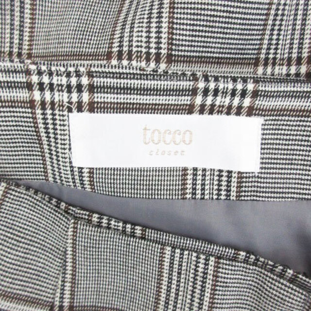 tocco(トッコ)のトッコ フレアスカート ラップスカート ミモレ丈 M グレー レディースのスカート(ひざ丈スカート)の商品写真