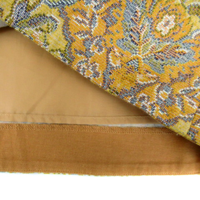 deicy(デイシー)のデイシー 台形スカート ひざ丈 ゴブラン柄 マルチカラー 0 黄 イエロー レディースのスカート(ひざ丈スカート)の商品写真