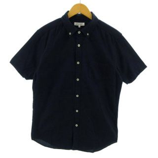 ザショップティーケー(THE SHOP TK)のTHE SHOP TK シャツ 半袖 ボタンダウン ネイビー 紺 XL(シャツ)