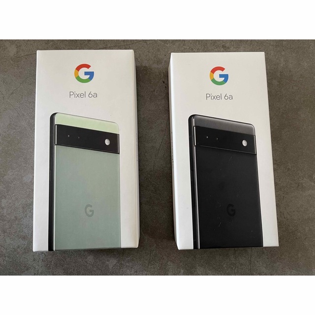 割引購入 Pixel Google - 緑&黒　計2台  6a Pixel Google スマートフォン本体