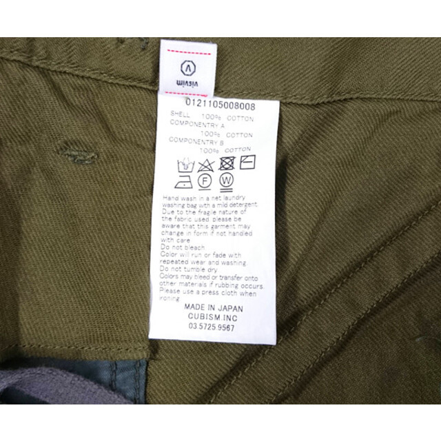 VISVIM ビズビム 品番 0121105008008 JUMBO EIGER SANCTION PANTS