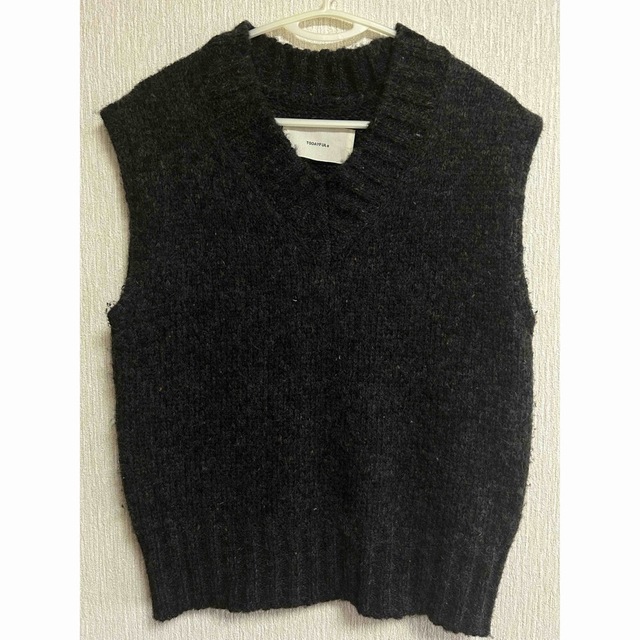 TODAYFUL(トゥデイフル)の【試着のみ美品】TODAYFUL  Mottle Yarn Knit Vest レディースのトップス(ベスト/ジレ)の商品写真