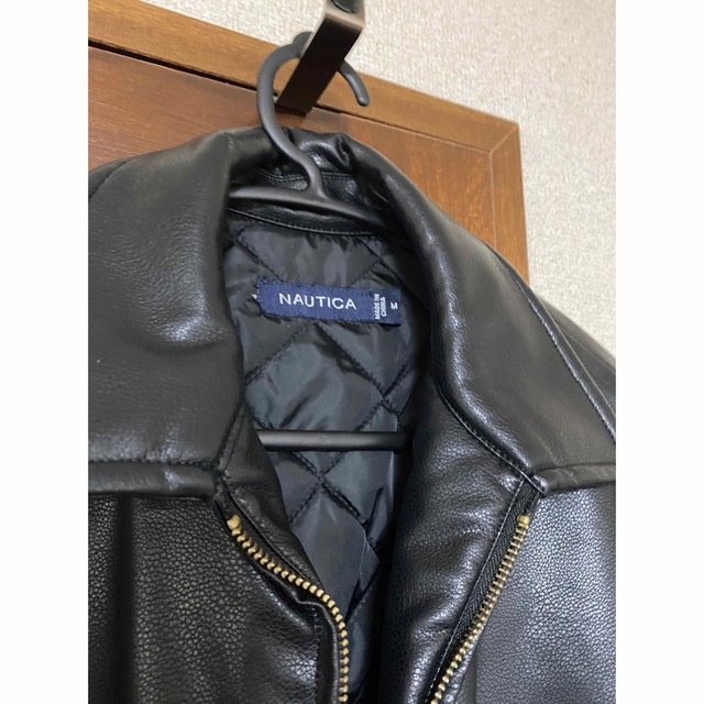 NAUTICA(ノーティカ)のNAUTICA レザージャケット　vegan leather メンズのジャケット/アウター(レザージャケット)の商品写真