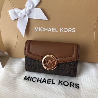 マイケルコース(Michael Kors)の新品★定価27,500円★マイケルコース シグネチャー ブラウン キーケース(キーケース)