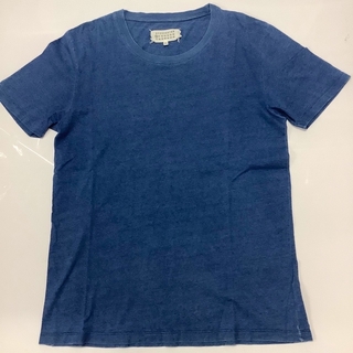 マルタンマルジェラ(Maison Martin Margiela)のマルタンマルジェラ　Tシャツ　ブルー　#L  r432(Tシャツ/カットソー(半袖/袖なし))
