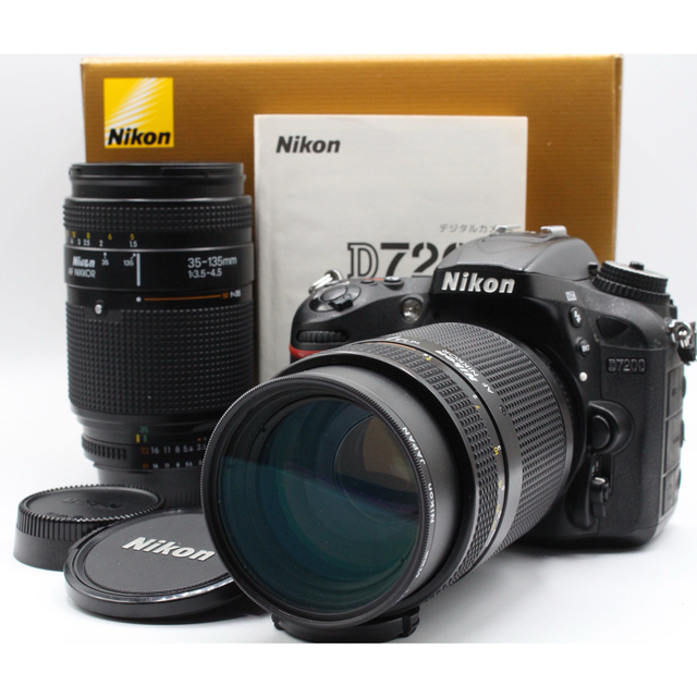 2022新商品 Nikon D7200ダブルレンズ ニコンのハイエンドモデルで大