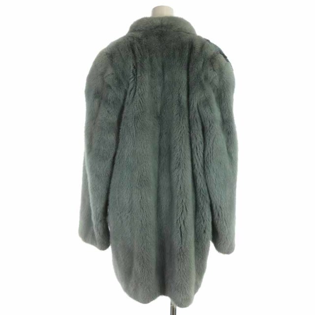 SAGA MINK 毛皮コート ミドル丈 ショールカラー ミンクファー レディースのジャケット/アウター(毛皮/ファーコート)の商品写真