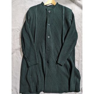 イッセイミヤケ(ISSEY MIYAKE)のHOMME PLISSE スタンドカラーロングシャツ(Tシャツ/カットソー(七分/長袖))