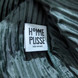 HOMME PLISSE スタンドカラーロングシャツ