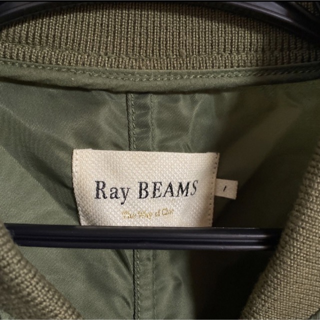 Ray BEAMS(レイビームス)のRay BEAMS ブルゾン　MA-1 カーキ MA1 フライトジャケット レディースのジャケット/アウター(ブルゾン)の商品写真