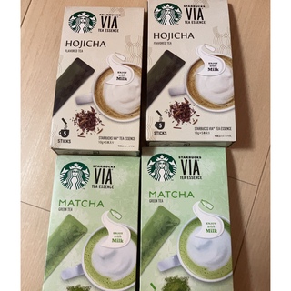 Starbucks Coffee - スターバックス　VIA ほうじ茶　抹茶　4個セット