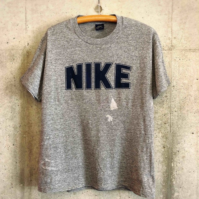 XL!80's 紺タグ NIKE ナイキ かまぼこ tシャツ グレー 最新な www