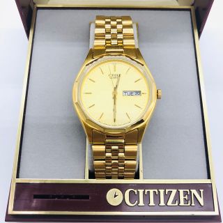 シチズン(CITIZEN)の【ビンテージ】Citizen クォーツ腕時計 ステンレスゴールド デッドストック(腕時計(アナログ))