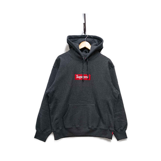 SUPREME シュプリーム 21AW Box Logo Hooded Sweatshirt BOXロゴ スウェット パーカー チャコール サイズM 正規品 / 26691