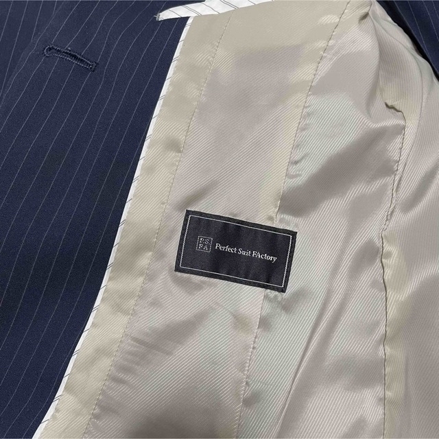 パーフェクトスーツファクトリー　ネイビー　パンツスーツ　5号 レディースのフォーマル/ドレス(スーツ)の商品写真