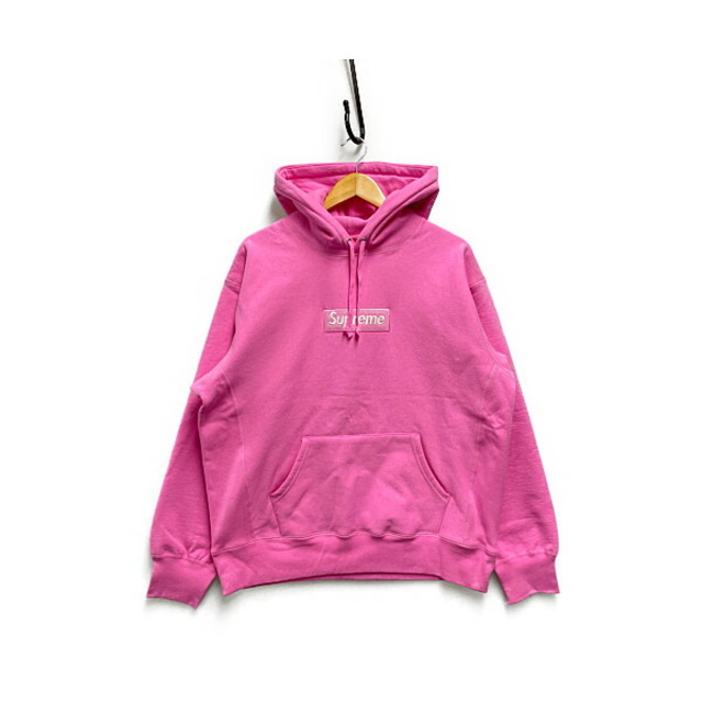 SUPREME シュプリーム 21AW Box Logo Hooded Sweatshirt BOXロゴ パーカー ピンク サイズM 正規品 / 26701