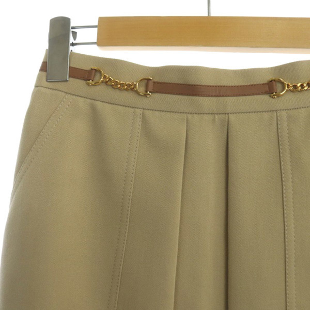 ANAYI(アナイ)のアナイ 21AW ツイルポケットツキスカート ロング タック 34 ベージュ レディースのスカート(ロングスカート)の商品写真