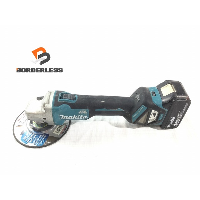 バイク☆品☆makita マキタ 18V 100mm 充電式ディスクグラインダ GA412D バッテリー BL1860B 6.0AH コードレスディスクグラインダー 65802