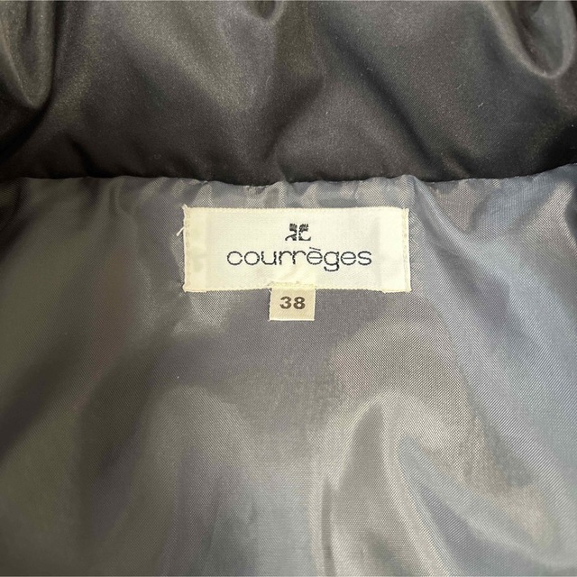 Courreges(クレージュ)のクレージュ　ブラックダウンコート レディースのジャケット/アウター(ダウンコート)の商品写真