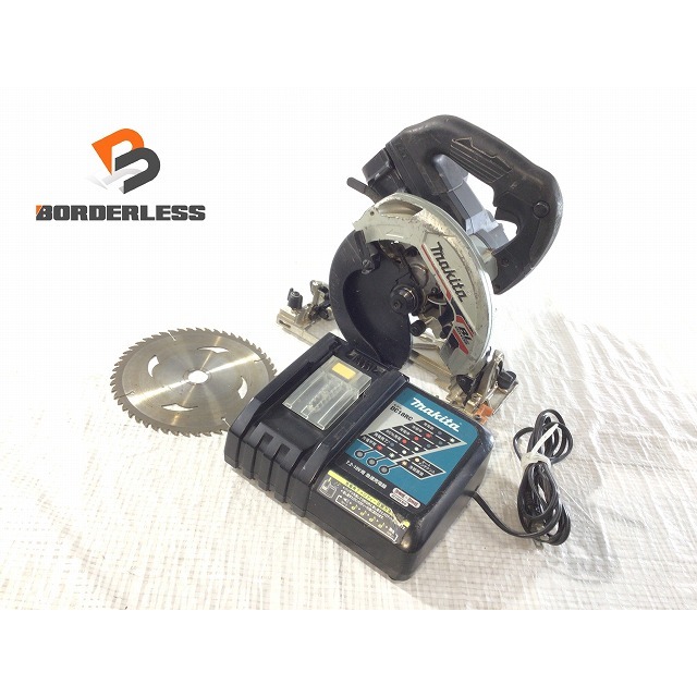 工具☆品☆makita マキタ 18V 165mm 充電式マルノコ HS631D？ バッテリー1個(3.0Ah) 充電器付 充電式丸ノコ 充電式丸のこ 65838