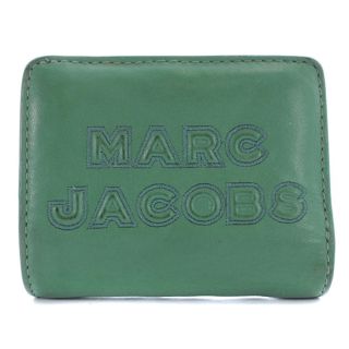 マークジェイコブス(MARC JACOBS)のマークジェイコブス フラッシュ ロゴ 二つ折り財布 レザー 緑(財布)